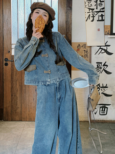 9907牛仔套装两色批170控238现货图片