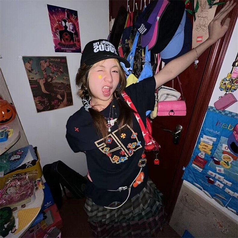 万针全刺绣工艺高品质260克双纱纯棉美式高街短袖T恤特P33,男装T恤,电商A486