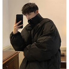 复古美式街头嘻哈加厚棉服男女oversize外套情侣宽松棉衣上衣，男装棉衣，星座506A