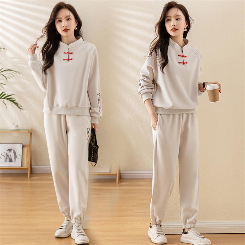 2026春季休闲时尚运动套装女公主袖套装，女装套装/套裙，凯瑟曼