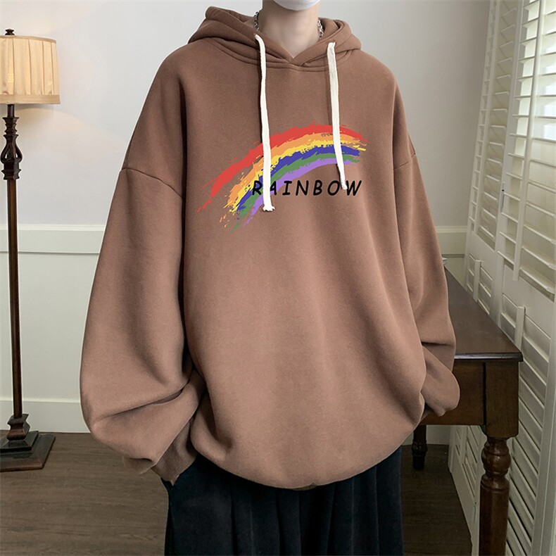 连帽卫衣男大码运动服帽衫外套WY2064-P35加绒款-P40,男装卫衣,电商A040