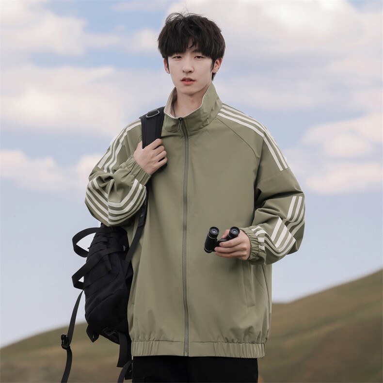 G0126-P65秋季新款日系cityboy拉条立领宽松防水夹克,男装夹克,星座109