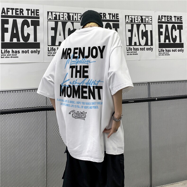 2026新款美式重磅纯棉印花短袖T恤XZ604-DT208-P35控48，男装T恤，星座604