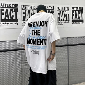 2026新款美式重磅纯棉印花短袖T恤 XZ604-DT208-P35控48，男装T恤，星座604