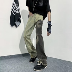 直筒夏季直脚男牛仔裤拉链潮流水洗青春流行新款N3004P43，男装牛仔裤，星座1116-2