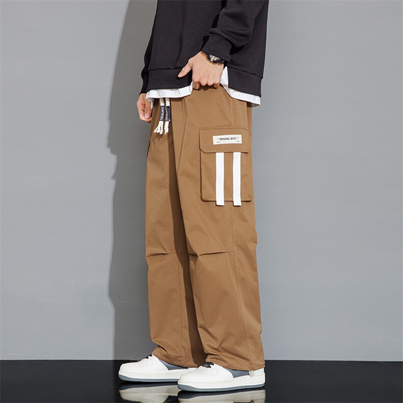 新款黑色工装裤男士春秋款A068-JSK204-TP48,男装工装外套,电商A068