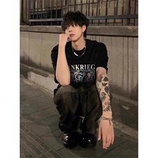 美式潮牌T恤纯棉体恤1209-1-T40-P25现货不缺货，男装T恤，星座1209-1