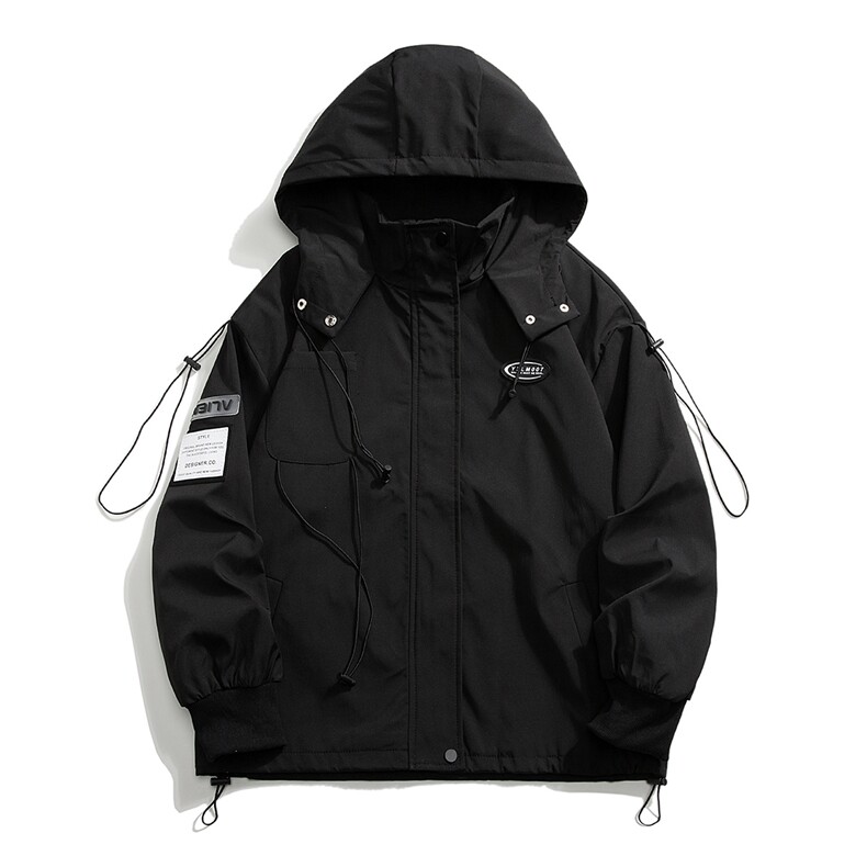 12025冲锋衣中性风大码M-5XL宽松潮百搭外套男工装JK7569P75控99图片