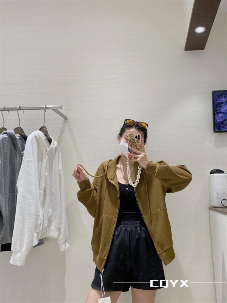 秋装新款华夫格韩版卫衣外套，女装卫衣/绒衫，淳·清雅秀