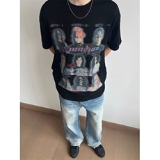 【有货】DT118CC-特P29模糊人像重磅短袖t恤男女款，男装T恤，星座1007（原301D）
