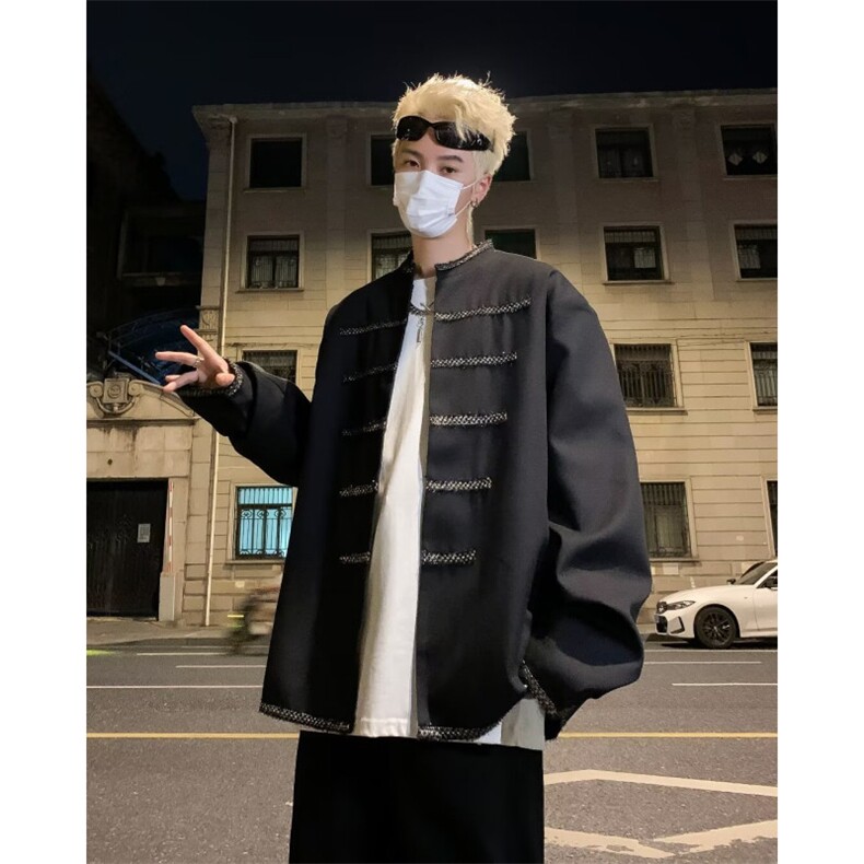 西装夹克男2024新款秋季工装潮牌水洗8508-P65,男装夹克,星座1109-3