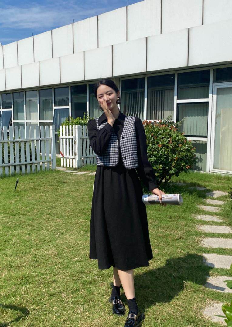 秋装两件套连衣裙，女装连衣裙，卓依缘