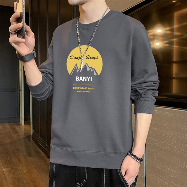 一件货源现货2025春秋新款大码男士印花圆领卫衣F172,男装卫衣,星座1816-2（原1210–2）