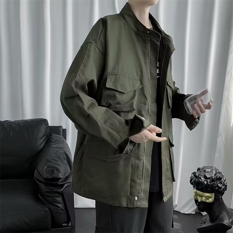 秋季ins潮牌工装夹克男新款韩版潮流复古宽松痞帅休闲外套833/P55,男装夹克,星座506