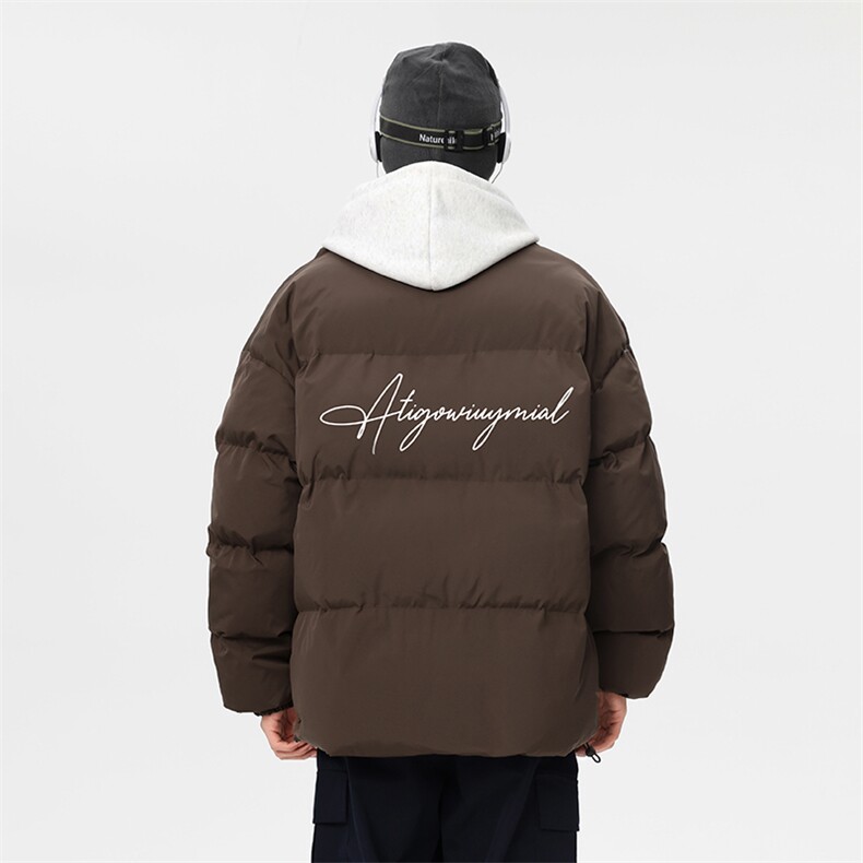 冬季新款棉服DT2655-TP65控价98多色可选休闲宽松字母印花外套,男装棉衣,电商A102