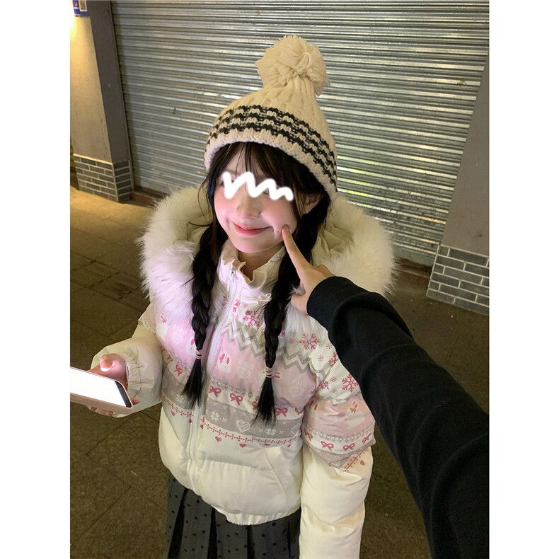 1506A/G78180/P89新款冬季费尔岛印花高级感面包服上衣,女包手腕包,星座1506A