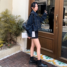 新款现货主推新款牛仔外套9873-P125-K178，女装短外套，2C129