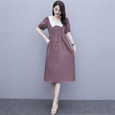 连衣裙2021年夏季自然舒适宽松柔软简约，女装连衣裙，冬木谷雨