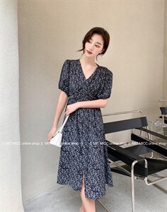 碎花连衣裙图片