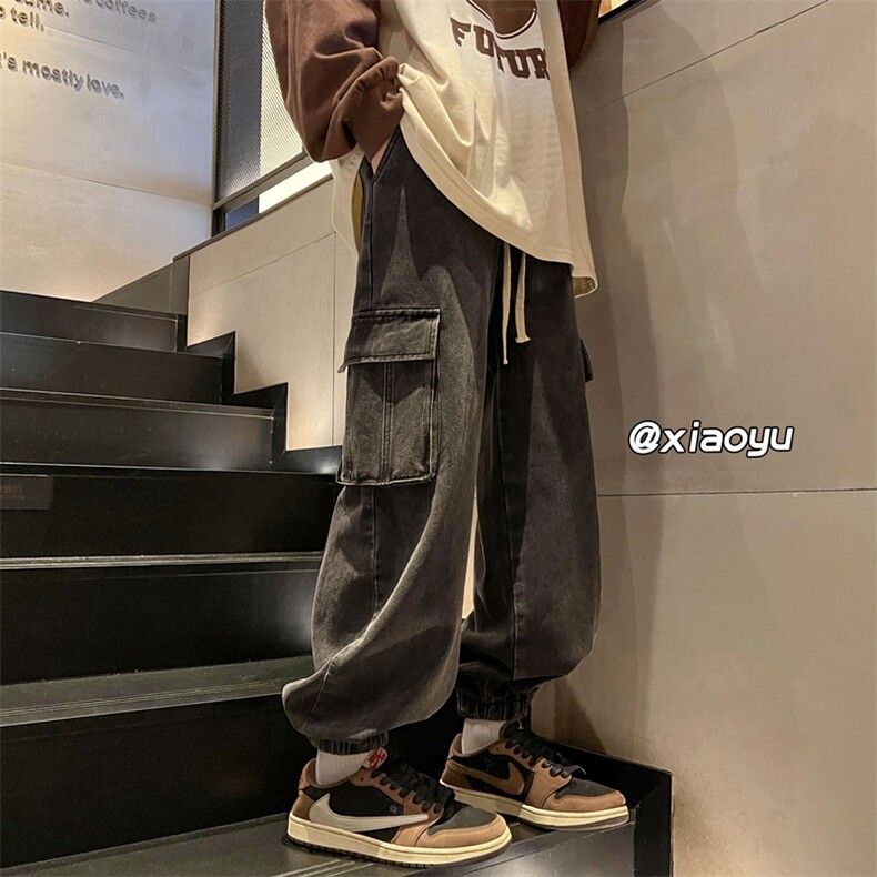 XZ616秋季新款工装束脚牛仔裤TY407P55控68,男装牛仔裤,星座512A（原616）