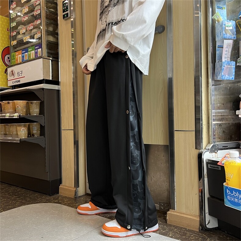 青春流行春季束脚时尚潮牌宽松长裤K8007P32，男装休闲裤，星座1116-2