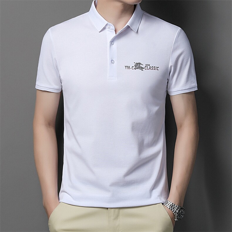 AL7608钱塘2020-3夏季男士精品短袖翻领休闲T恤精品P53,男装T恤,钱塘207-3