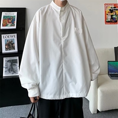 衬衫男韩版潮流高街帅衬衫2024春秋新款ins宽松百搭外套CY026-P36，男装衬衫，星座412