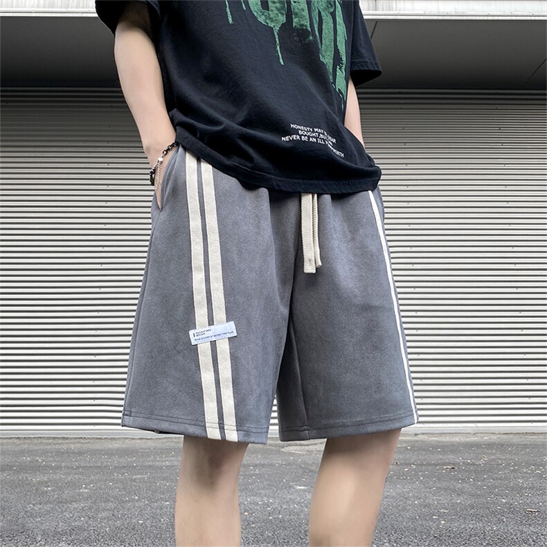 280g重磅麂皮绒短裤男夏季宽松五分裤A411P45,男装牛仔裤,电商A309