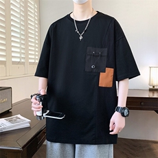 25167-特P40夏季休闲时尚T恤男短袖打底衫青少年潮牌印花T恤，男装T恤，电商D310B