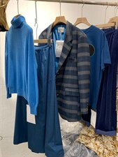 复古格子廓形西装外套，女装西装，25Ann·Studio