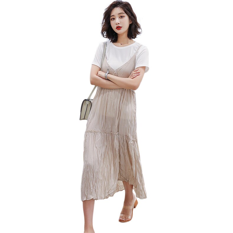 2021年夏季套装套裙潮流舒适简约中长款,女装套装/套裙,安之芮娜