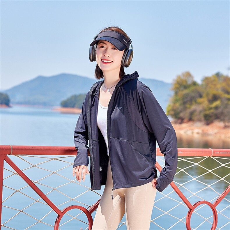 【徐璐同款】防晒衣女夏季2025新款冰丝凉感户外运动防晒服短,女装防晒衣,可可小西
