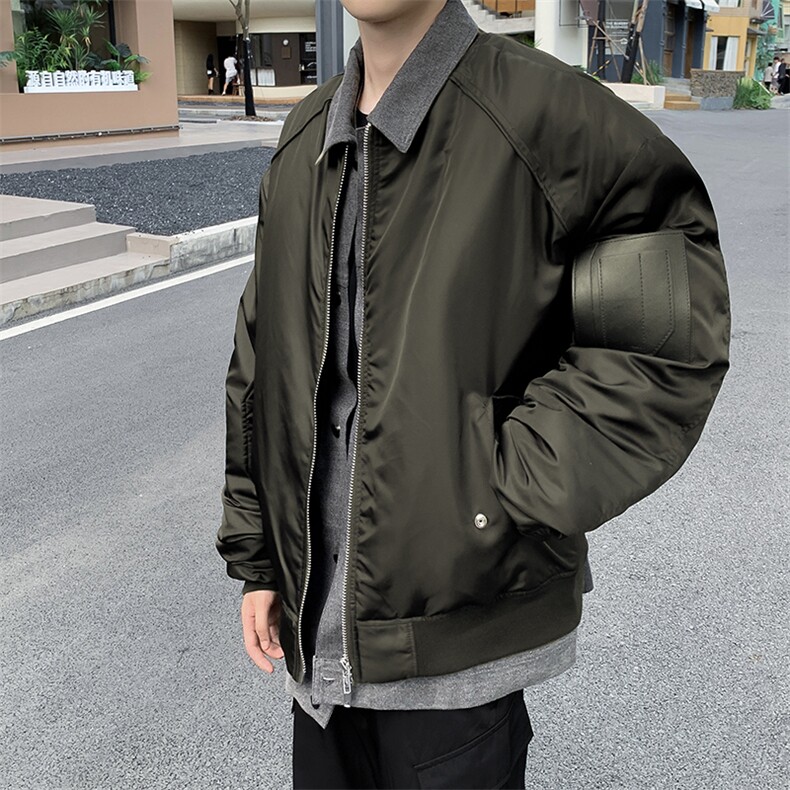 假两件棉衣男韩版潮流高街保暖2024冬季新款ins棉服外套MF027-P90,男装棉衣,星座412-3