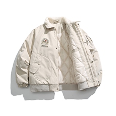 2026冬季新款男日系潮牌纯色宽松休闲连帽棉服加厚外套MY360-F156，男装棉衣，电商A101（原外27）