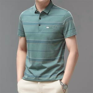 中年爸爸装夏季短袖T恤休闲商务POLO衫时尚潮流上衣服QP1640-P53图片