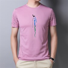 短袖T恤男夏季薄款Polo领衫2023新款商务休闲男装百搭半截袖男t恤，男装T恤，电商B212（原钱塘6029）