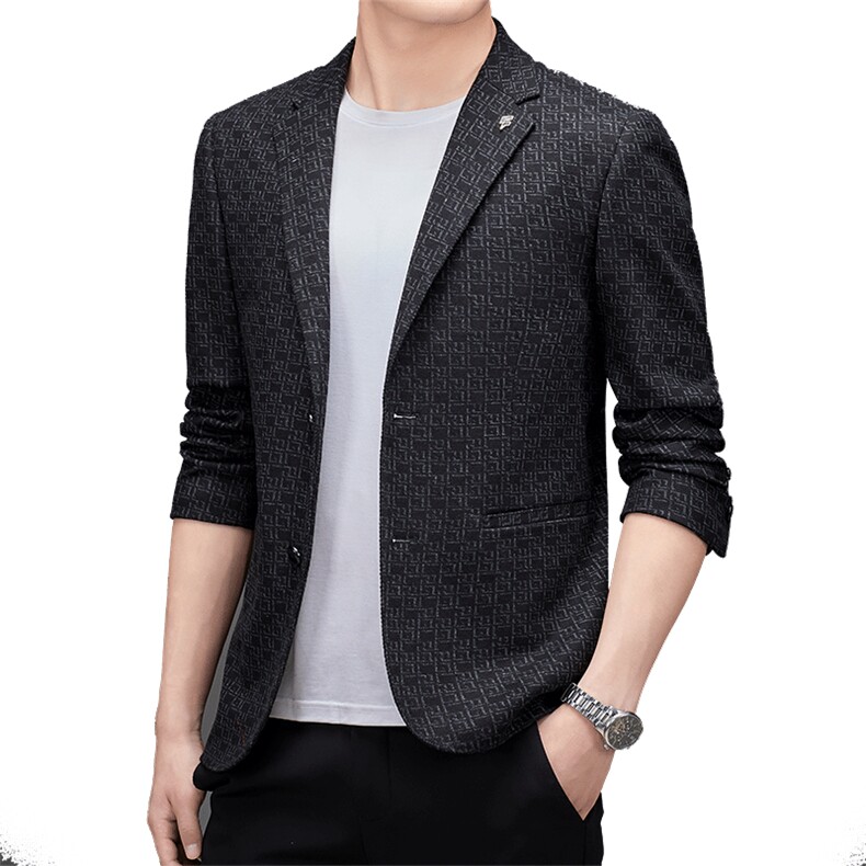 DJ3038钱塘2020-3秋冬季新款时尚休闲简约中年男士西服外套P152,男装西服,钱塘207-3