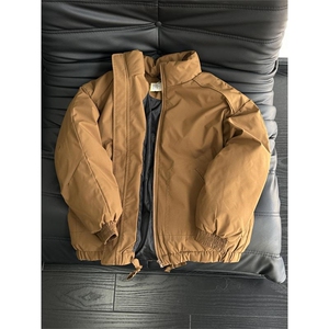 现货冬季美式休闲加厚雪山外套夹克立领纯色三防户外工装棉服图片