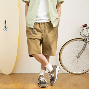 2024夏季新款男日系运动休闲薄款短裤宽松五分裤沙滩裤DK216-F55,男装牛仔裤,电商A101（原外27）