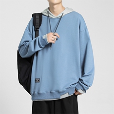 春秋季连帽卫衣慵懒风宽松休闲百搭街头风潮流卫衣VE5604-P35，男装卫衣，星座717