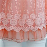 时尚女装夏季新款防晒衣甜美蕾丝拼接牛仔领长袖外套显瘦百搭上衣，女装防晒衣，凯瑟曼