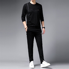 SA9615-2钱塘2020-2中青年男士冬季厚款休闲百搭卫衣套装P140，男装休闲套装，钱塘207-2