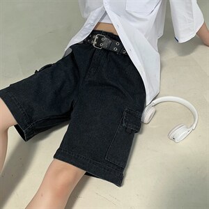 潮流春季牛仔裤男牛仔短裤工装裤D667P38图片