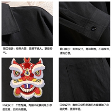 CS15185-P38加绒款-P48长袖衬衫男士大码宽松衬衣男寸衫砖墙，男装衬衫，电商A040A