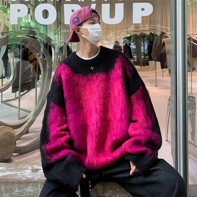 拼色提花圆领毛衣男欧洲站潮牌冬季打底针织毛衫MY690P53,男装针织衫/毛衣,星座410-2