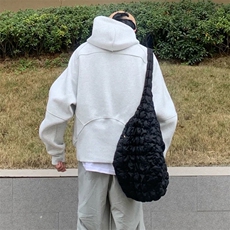 抖音得物二开美式重磅宽松结构拉链设计防风高领连帽卫衣外套W76，男装卫衣，电商A486-1