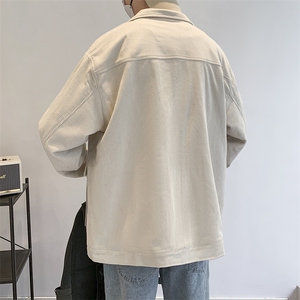 灯芯绒外套男款春秋季新款美式潮衣服工装夹克休闲上衣 jk555-P70图片