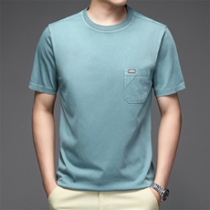 纯棉T恤短袖男2023夏季潮流半袖圆领上衣服NX8701-P55，男装T恤，星座1105-3