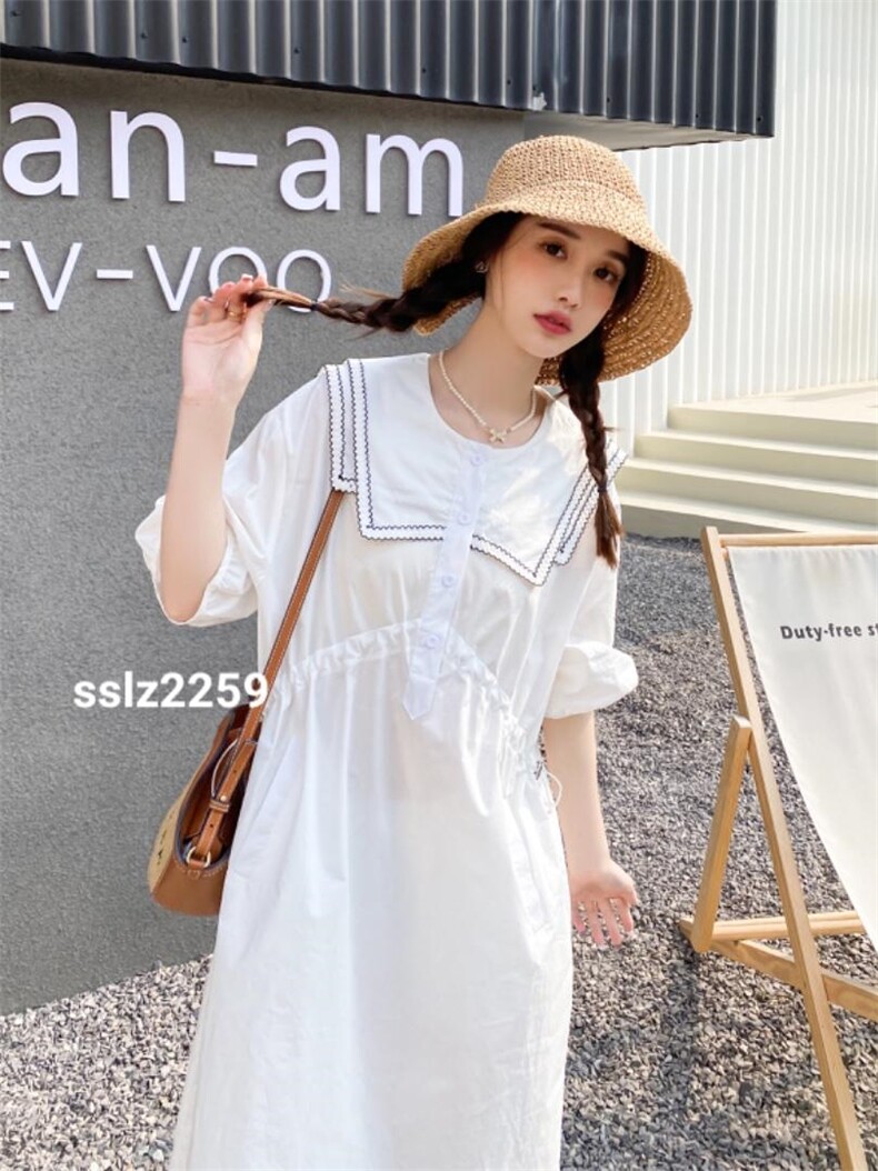 中长款连衣裙欧美时尚韩版小清新.，女装连衣裙，时尚靓姿