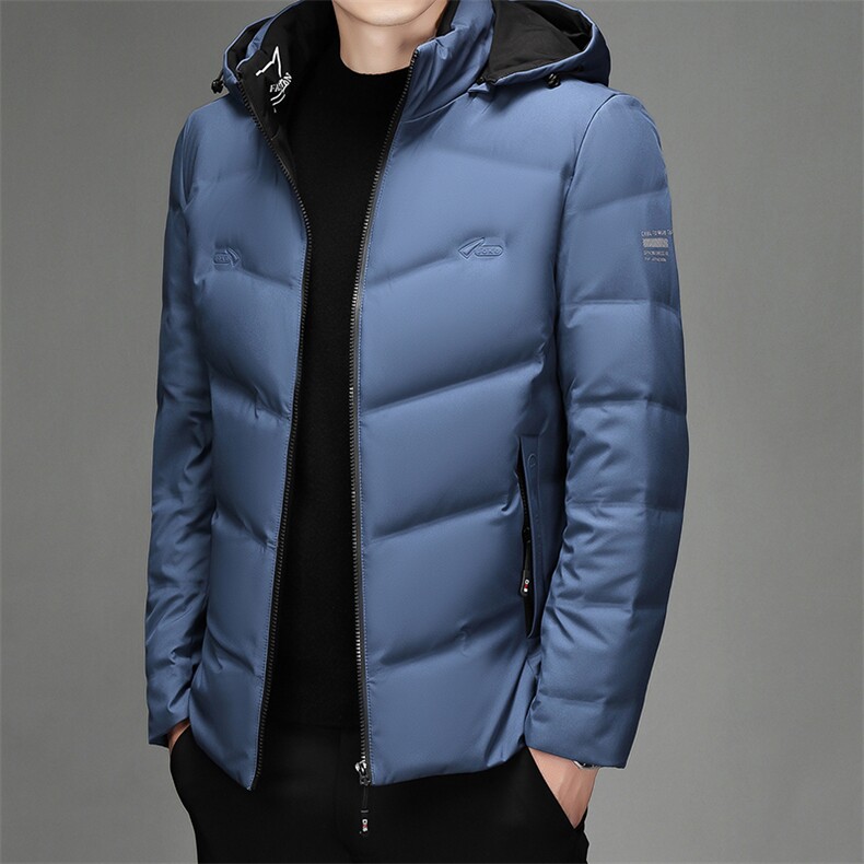 CK72056钱塘2020-2中年男士冬季厚款新款连帽商务休闲羽绒服P245图片
